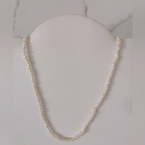 Genuine seed pearl necklace
